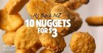 10 Chicken Nuggets $3 @ Burger King