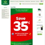 Save 35c/L off Petrol When You Spend $200 at Countdown and PAK'nSAVE