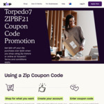 $20 off Zip Purchase over $100 @ Torpedo7