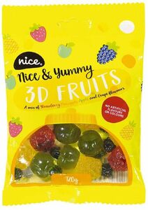 Nice 3D Fruits Lollies 120g Bags $0.47 Each (In-Store Only) @ The Warehouse