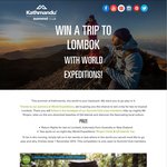 Win RT Flights to Lombok, Indonesia for 2, Tour, Accomodation from Kathmandu [Sumitt Club]