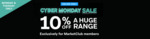 10% off Selected Full Priced Items (Online Only, Exclusions Apply) @ The Warehouse (MarketClub Members)