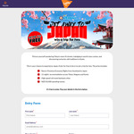 Win a Japan Experience for Two - $3000 Spending Money, Return Premium Economy Flights, 11 Nights' Accomodation