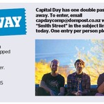 Win a Double Pass to The Smith Street Band, June 25 from The Dominion Post (Wellington)