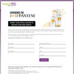 Free Sample of Pantene Shampoo and Conditioner