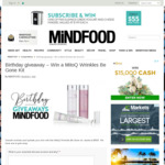 Win a MitoQ Wrinkles Be Gone Kit from Mindfood