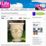 Win a 43cm French Garden Pot (Worth $305) from NZ Life & Leisure