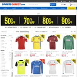 Soccer Jerseys up to 80% off, Some Premier League Teams Less than $30 @ SportsDirect