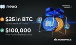 US$25 (Was US$10) in Bitcoin for Referrer & Referee Each (US$100 Min Deposit and Hold for Min 30 Days) @ Nexo