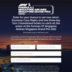 Win a Trip for 2 to The Formula 1 Singapore Grand Prix 2022 @ Singapore Airlines [Registration Required]