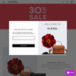 30% of All Bags + $15 Shipping @ Alexel Crafts