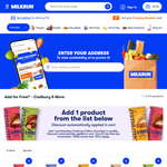 Free Cadbury & More Chocolate Block 195g ($25 Minimum Order) @ Milkrun