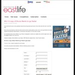  Win a copy of Bruce Wants to go Faster from Eastlife