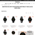 Fossil smart watches 25% off