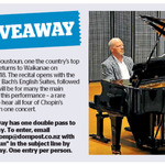 Win a Double Pass to hear Michael Houstoun from The Dominion Post (Wellington)