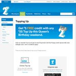2degrees - Top up $25 and Get $5 Free Prepay Credit This Queens Birthday Weekend