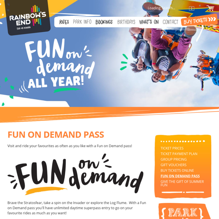 Rainbows End Fun on Demand Unlimited Superpass (Valid until Nov 30