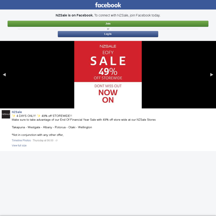 49 off Listed Prices on All inStore Items NZ Sale Outlets