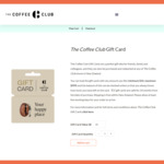 10% off Gift Cards (Minimum $10, Maximum $999) @ The Coffee Club