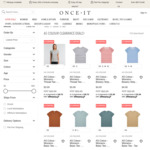 AS Colour Clothing from $3 + $2 Shipping @ Onceit