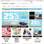 Number One Shoes - 25% off Full Priced Items - Click Monday