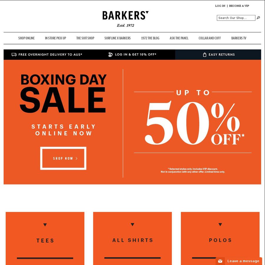 Barkers Clothing Boxing Day Sale (Up to 50 off) ChoiceCheapies