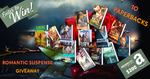 Win 10 Paperbacks + A$200 Amazon Gift Card (A Romantic Suspense Giveaway) from Book Throne