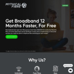 Free - 12 Months of Fibre Pro Max & Spark Sport (Eligible Christchurch Addresses / New Enable Connections Only) @ Mythical Fibre