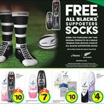 FREE Pair of All Blacks Supporter Socks with Purchase of 2x Rexona Products @ Countdown