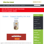 1x Bottle of Gudsen (Support Healthy Uric Acid Level) $41.10 Delivered @ Herbal New Zealand