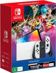 Nintendo Switch OLED (White) + MK8 Deluxe + NSO 3 Months Hardware Bundle A$469.41 + Shipping (~NZ$522.91 Delivered) @ Amazon AU