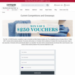 Win 1 of 5 $250 Canningvale Vouchers from Canningvale