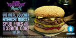 American Muscle Burger + Spud Fries + 300ml Coke for $17.90 (Normally $23.40) @ BurgerFuel