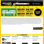 Dick Smith Sunday Rewards: $20 off $99 Spend, $40 off $300, $60 off $500, $80 off $1000