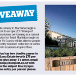 Win 2 Double Passes to Toast at Luna Estate from The Dominion Post (Wellington)