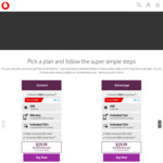 Vodafone Pay Monthly Deals Advantage Plan $29.99 4GB Data and Unlimited Talk and Text to NZ/Aus + 12 Months Free Social Pass