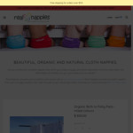 21% off $100.01+ Spend at Real Nappies