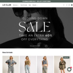 Extra 60% off Sitewide @ Le Club