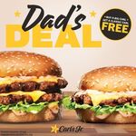 Free Classic Carl Burger with Purchase of Big Carl Burger ($12.49) @ Carl's Jr (Instore & Drive-thru Only)