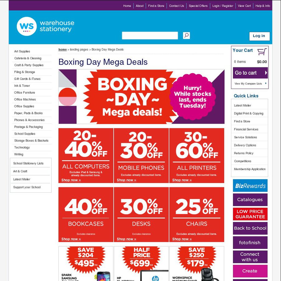 Boxing Day Sale 2040 off Computers, 2030 off Mobile Phones + More