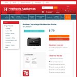 Brother Colour Inkjet MFC Printer  MFCJ5320DW $29 (After $150 Cashback) @ Heathcote Appliances