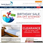 Brolly Sheet Birthday Sale 25% off Storewide