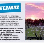 Win a Freedom Farms Hamper of Chicken, Pork, Bacon, Ham, Eggs, and Chorizo Sausages from The Dominion Post