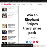 Win an Elephant Stripes Travel Prize (Worth $527) from Womans Day