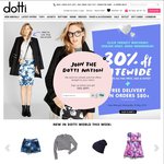 Dotti - 30% off Sitewide Including Sale Items, Free Shipping to NZ for Orders > $80