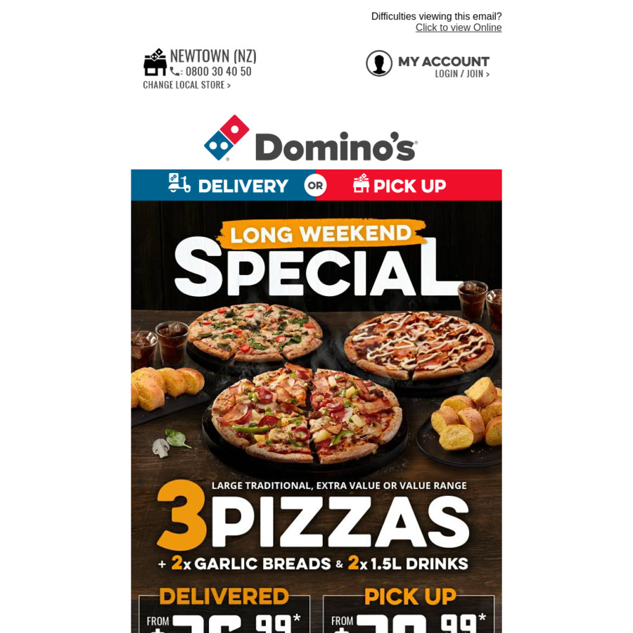 Domino&#039;s Easter Weekend Deals - ChoiceCheapies