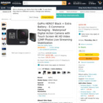 GoPro HERO7 Black + Extra Battery NZ$357.33 / US$254.24 Shipped @ Amazon USA