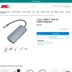 7-in-1 USB-C Hub to HDMI Adaptor with Power Delivery $36 @ Kmart