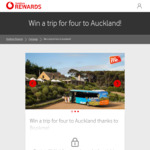 Win a trip for four to Auckland @ Vodafone Rewards (Customers Only)