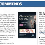 Win 1 of 2 Champagne Spa Day Packages from The Dominion Post [Wellington]